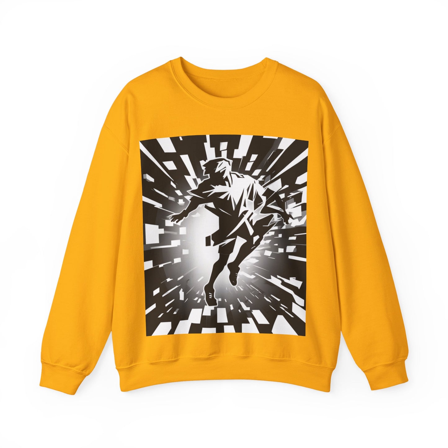boostlete-am-crew-scene-sprinter-high-modern-0312 — Unisex Heavy Blend Crewneck Sweatshirt (Gildan)