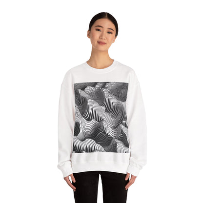 boostlete-field-day-pattern-topographic-isometric-0211 — Unisex Heavy Blend Crewneck Sweatshirt (Gildan)