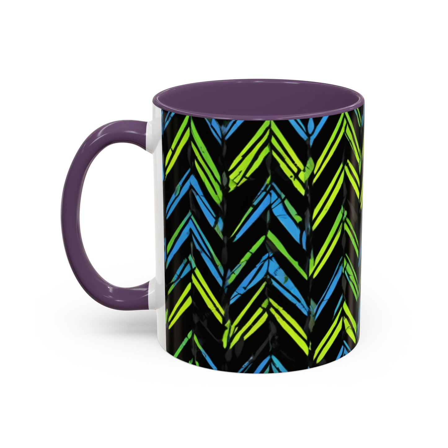 boostlete-mile-by-mile-pattern-chevron-monoline-0051 — Accent Mug 11oz/15oz
