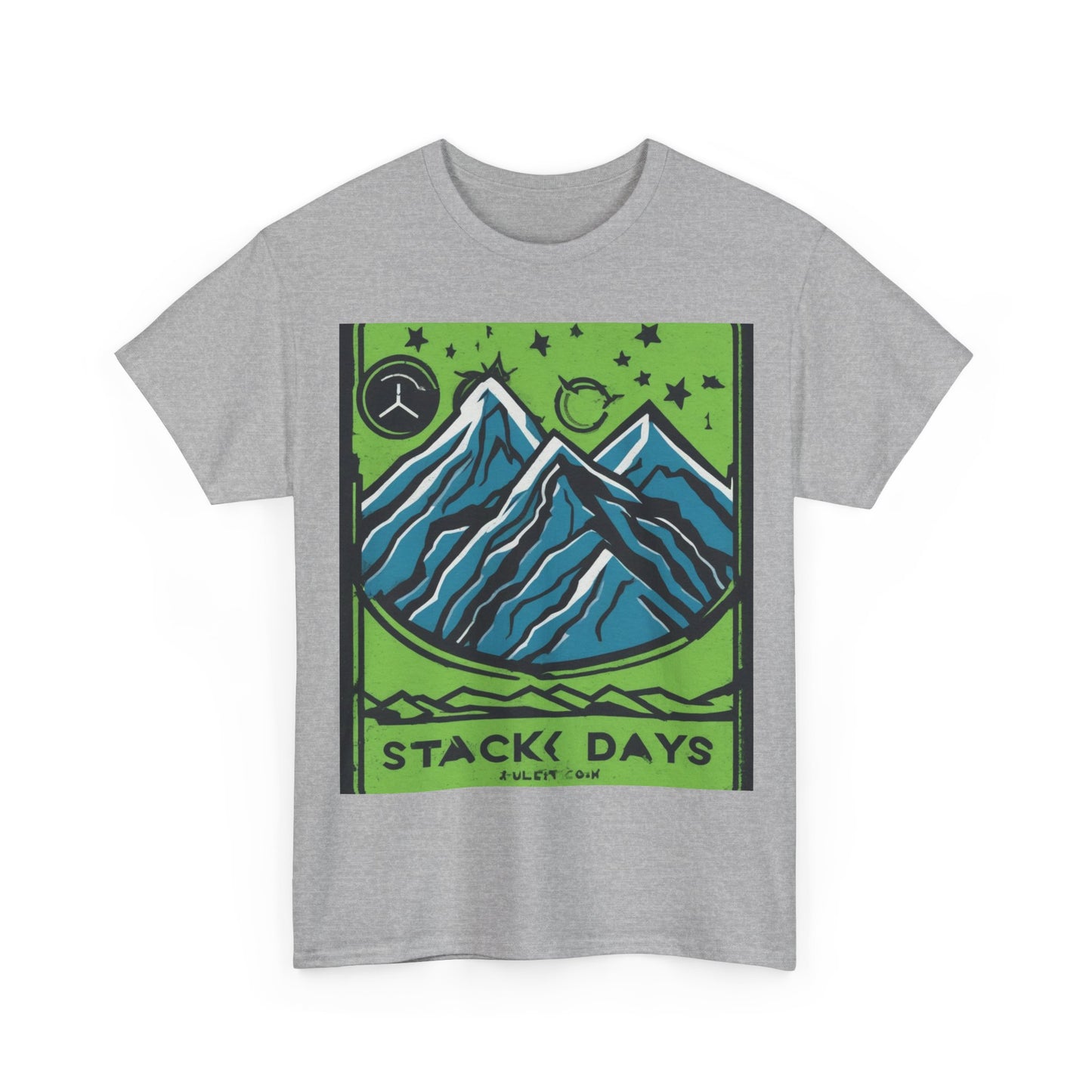 boostlete-pr-season-icon-mountain-grainy-badge-0154 — Unisex Heavy Cotton Tee (Gildan 5000)