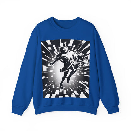 boostlete-am-crew-scene-sprinter-high-modern-0312 — Unisex Heavy Blend Crewneck Sweatshirt (Gildan)