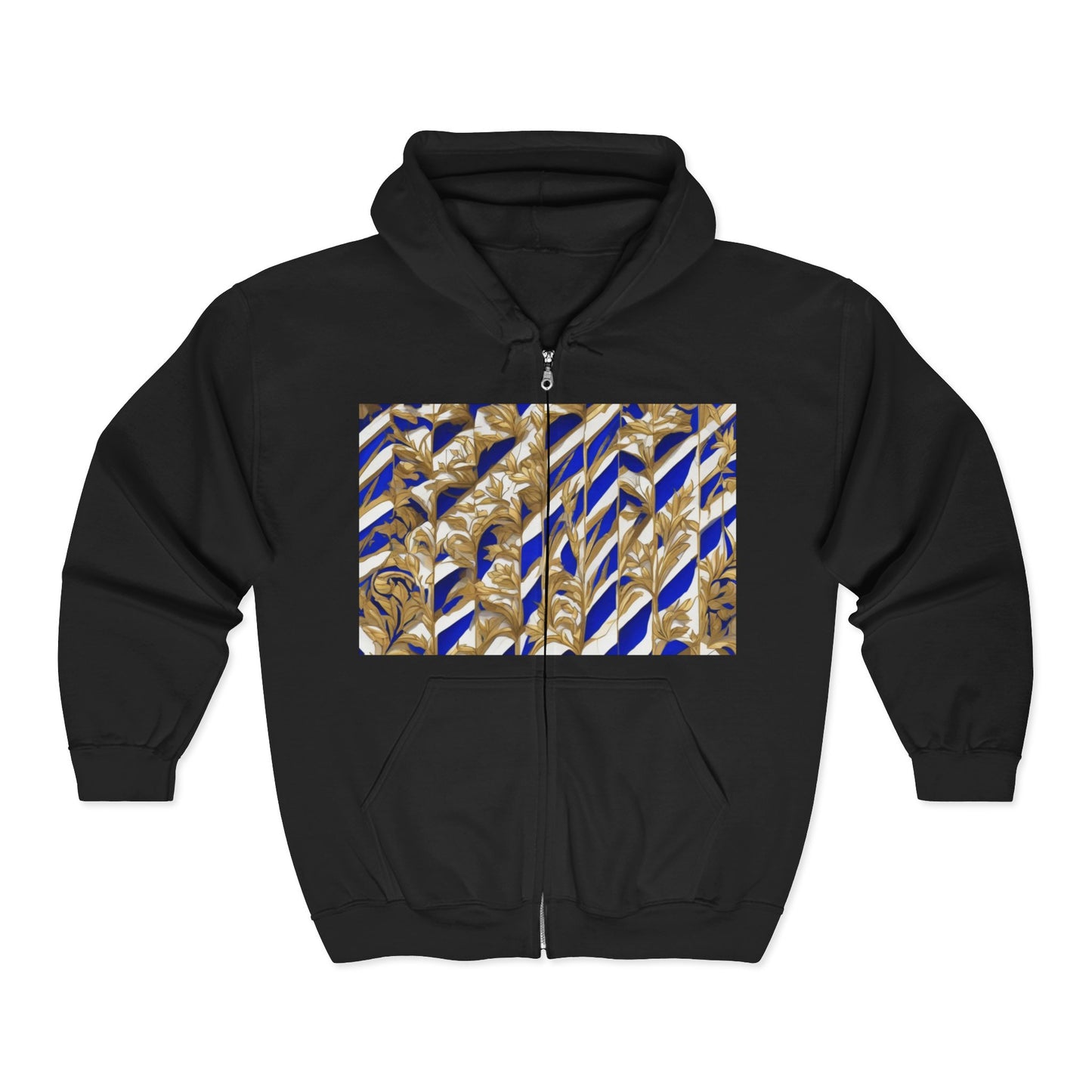 boostlete-iron-intent-pattern-stair-steps-engraved-0083 — Unisex Heavy Blend Full-Zip Hooded Sweatshirt