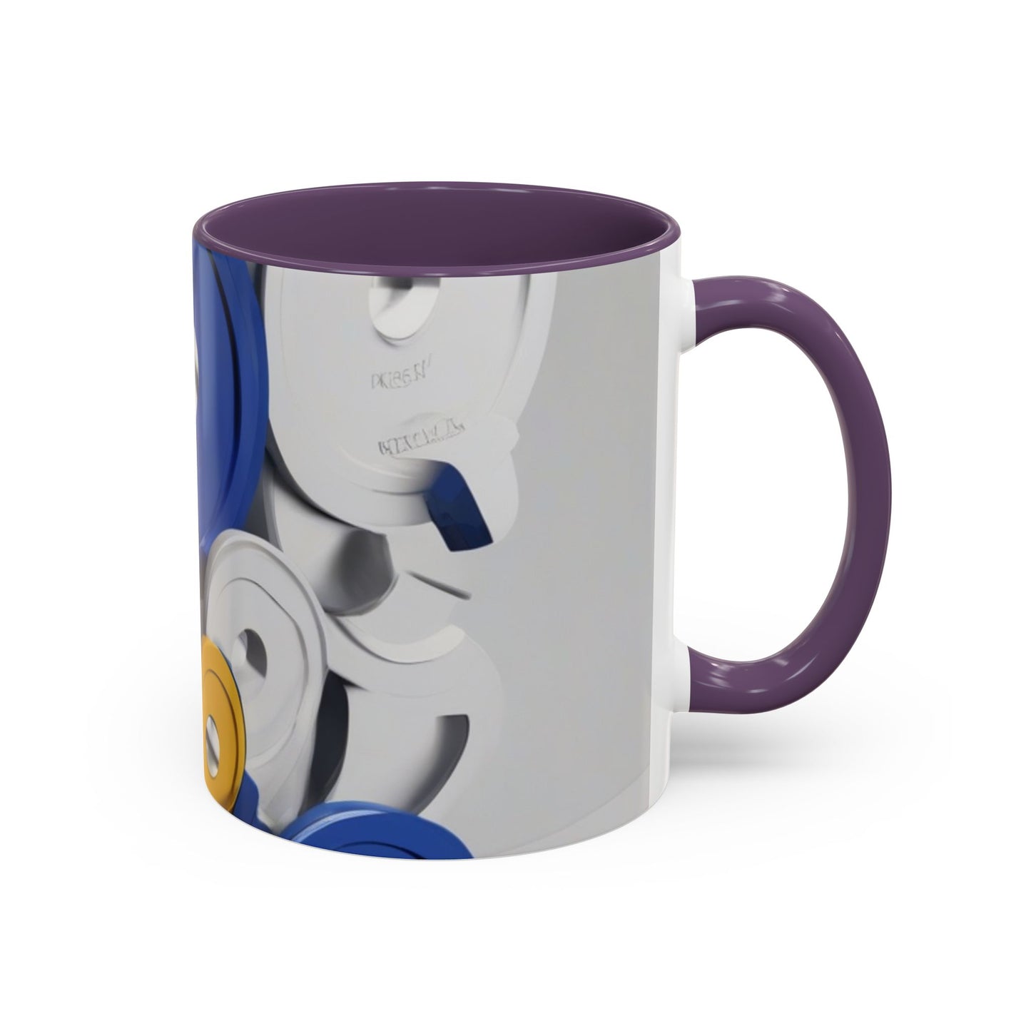 boostlete-field-day-icon-barbell-offset-geometric-0150 — Accent Mug 11oz/15oz