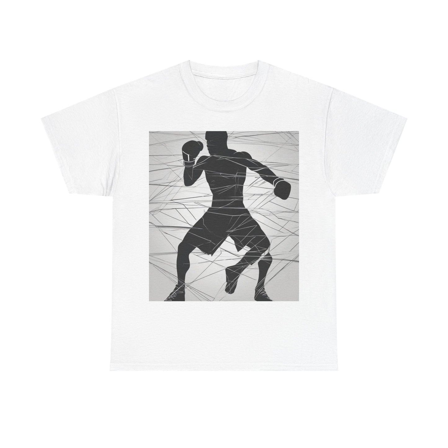 boostlete-mile-by-mile-scene-boxer-motion-geometric-0028 — Unisex Heavy Cotton Tee (Gildan 5000)