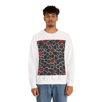 boostlete-quiet-power-pattern-hex-vector-0039 — Unisex Heavy Blend Crewneck (G18000)