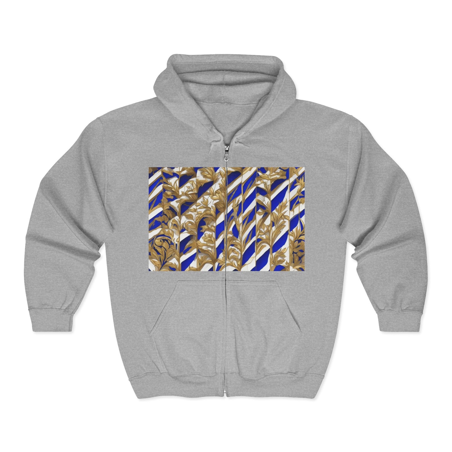 boostlete-iron-intent-pattern-stair-steps-engraved-0083 — Unisex Heavy Blend Full-Zip Hooded Sweatshirt