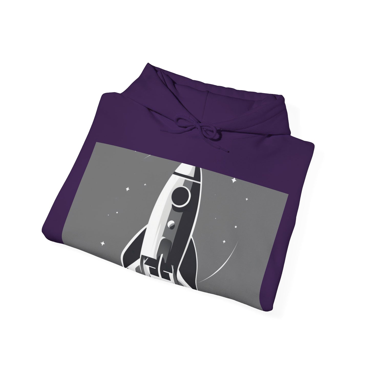 boostlete-field-day-icon-rocket-soft-monoline-1718 — Unisex Heavy Blend Hoodie (G18500)
