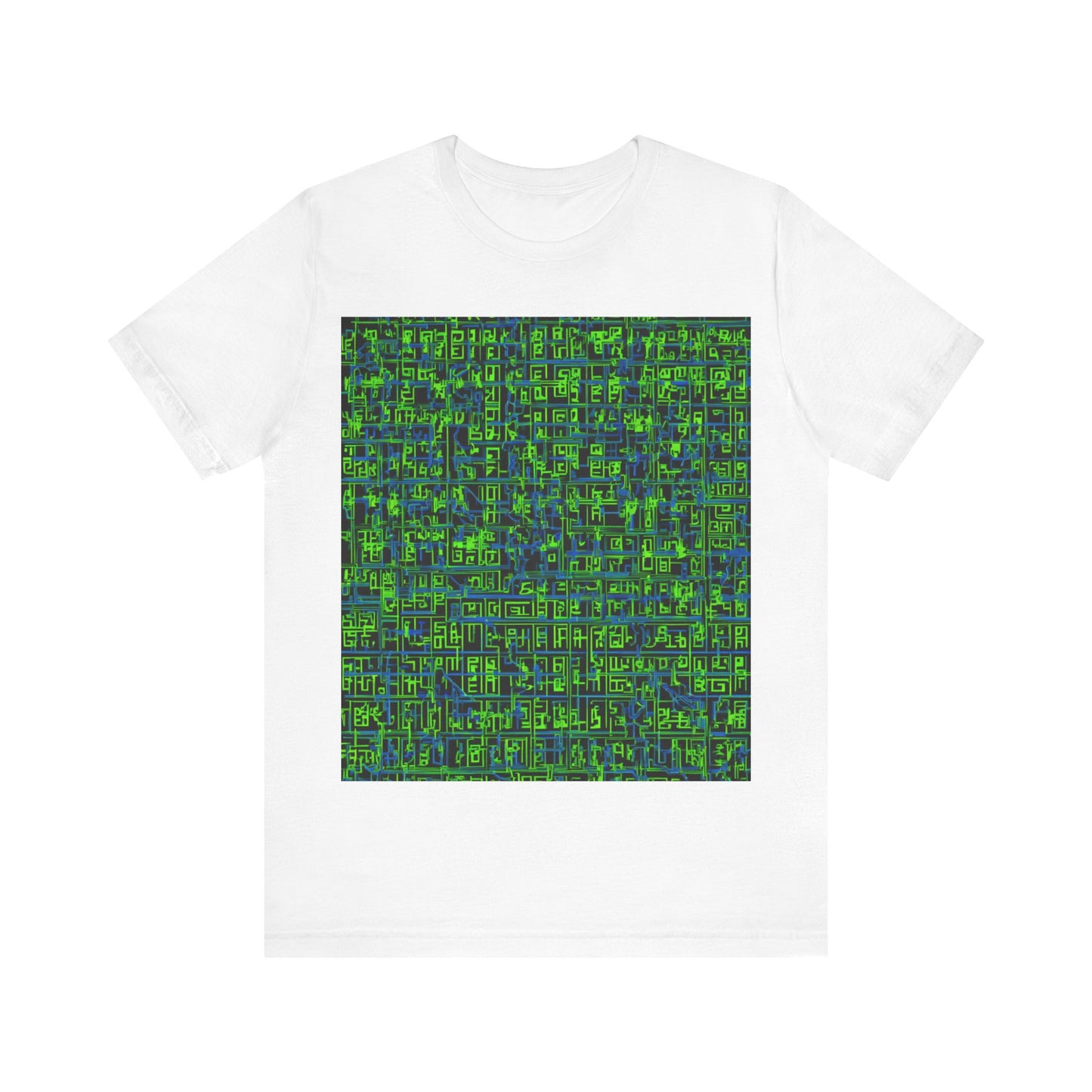 boostlete-mile-by-mile-pattern-plate-number-blueprint-0147 — Unisex Jersey Short Sleeve (B+C 3001)