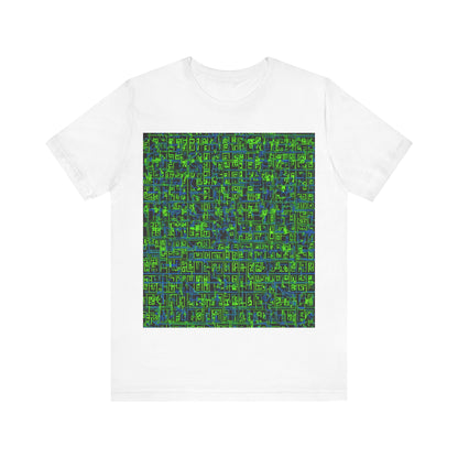 boostlete-mile-by-mile-pattern-plate-number-blueprint-0147 — Unisex Jersey Short Sleeve (B+C 3001)