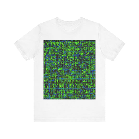 boostlete-mile-by-mile-pattern-plate-number-blueprint-0147 — Unisex Jersey Short Sleeve (B+C 3001)