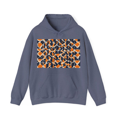 boostlete-headspace-pattern-plate-number-badge-0387 — Unisex Heavy Blend Hoodie (G18500)