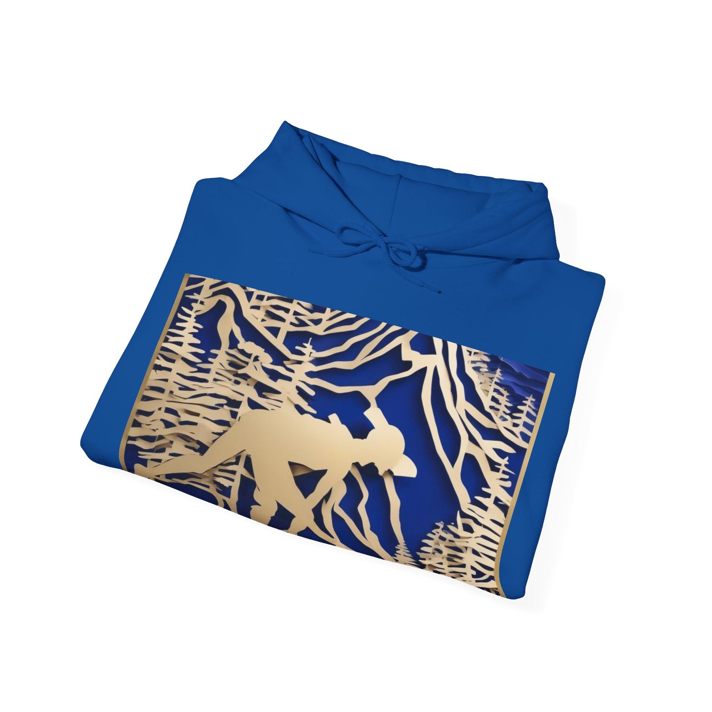 boostlete-recovery-progress-scene-trail-3d-paper-0176 — Unisex Heavy Blend Hooded Sweatshirt (Gildan)