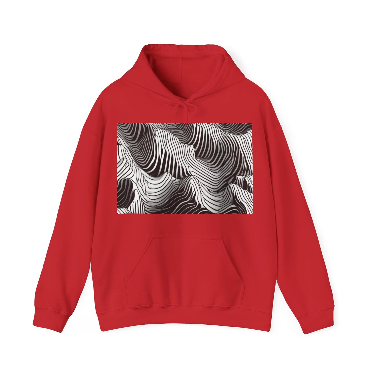 boostlete-field-day-pattern-topographic-isometric-0211 — Unisex Heavy Blend Hooded Sweatshirt (Gildan)