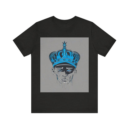 boostlete-am-crew-icon-crown-grainy-monoline-0022 — Unisex Jersey Short Sleeve (B+C 3001)