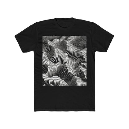 boostlete-field-day-pattern-topographic-isometric-0211 — Unisex Cotton Crew Tee (NL 3600)