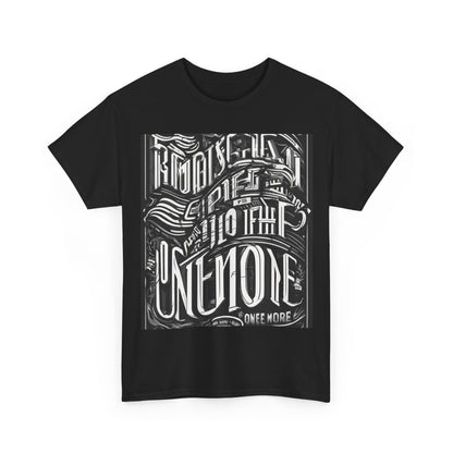 boostlete-mile-by-mile-type-one-more-split-line-art-0001 — Unisex Heavy Cotton Tee (Gildan 5000)