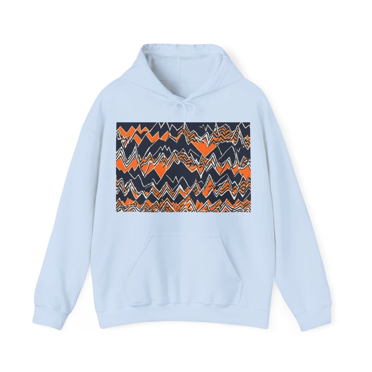 boostlete-headspace-pattern-ekg-industrial-0559 — Unisex Heavy Blend Hoodie (G18500)