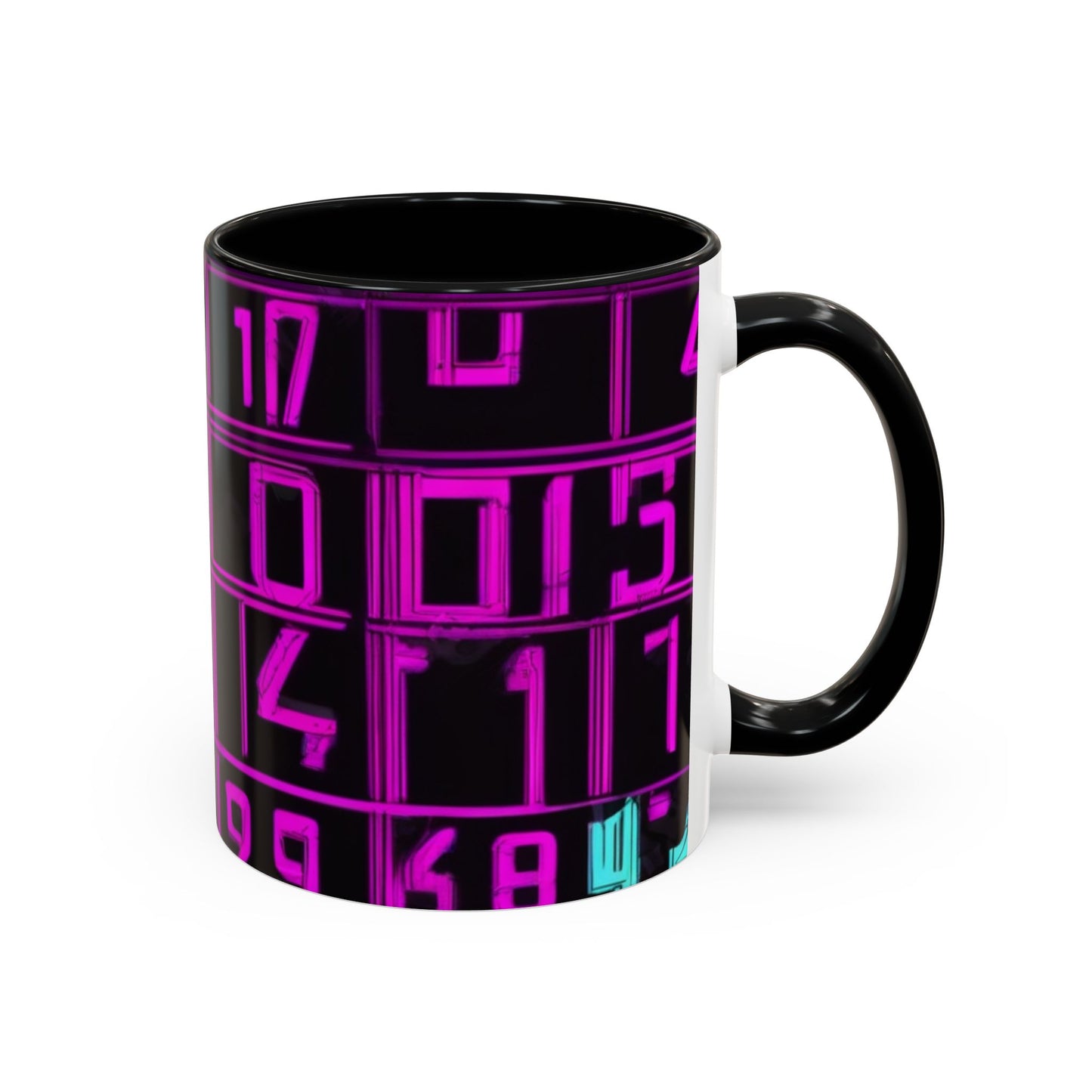 boostlete-iron-intent-pattern-plate-number-retro-0227 — Accent Mug 11oz/15oz