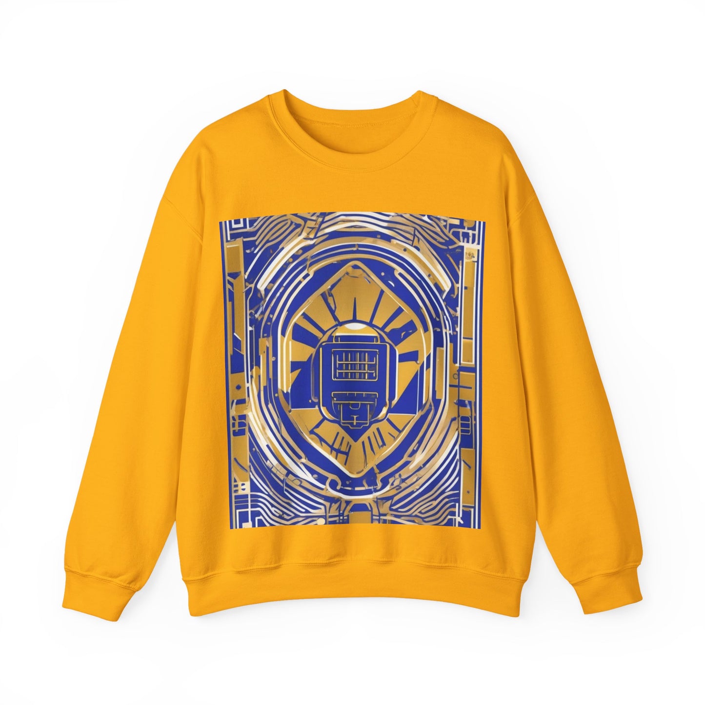 boostlete-mile-by-mile-icon-battery-motion-monoline-0002 — Unisex Heavy Blend Crewneck Sweatshirt (Gildan)