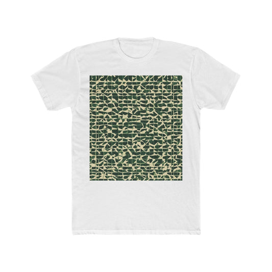 boostlete-iron-intent-pattern-plate-number-isometric-0099 — Unisex Cotton Crew Tee (NL 3600)