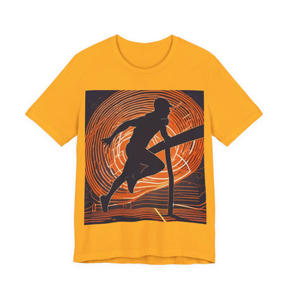 boostlete-iron-intent-scene-hurdler-neon-modern-0264 — Unisex Jersey Short Sleeve (B+C 3001)