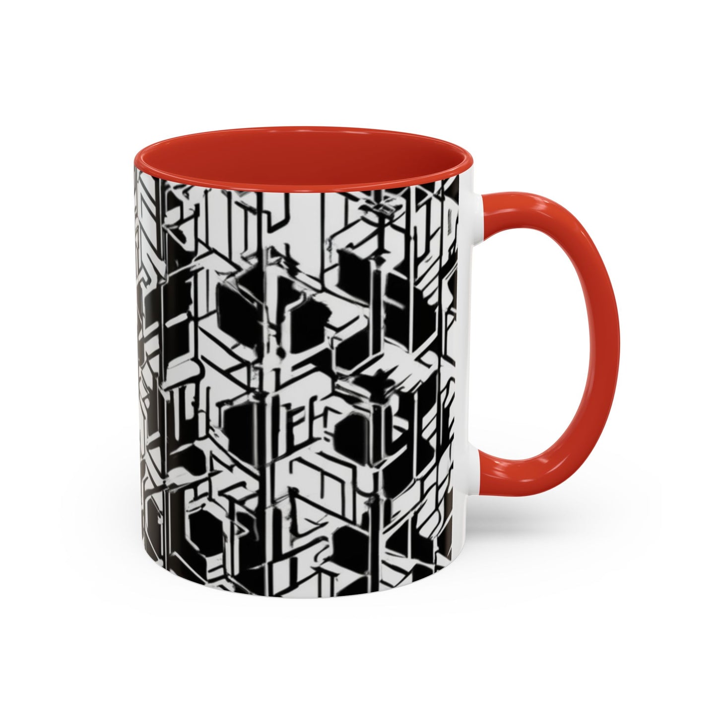 boostlete-field-day-pattern-micro-blueprint-0927 — Accent Mug 11/15oz
