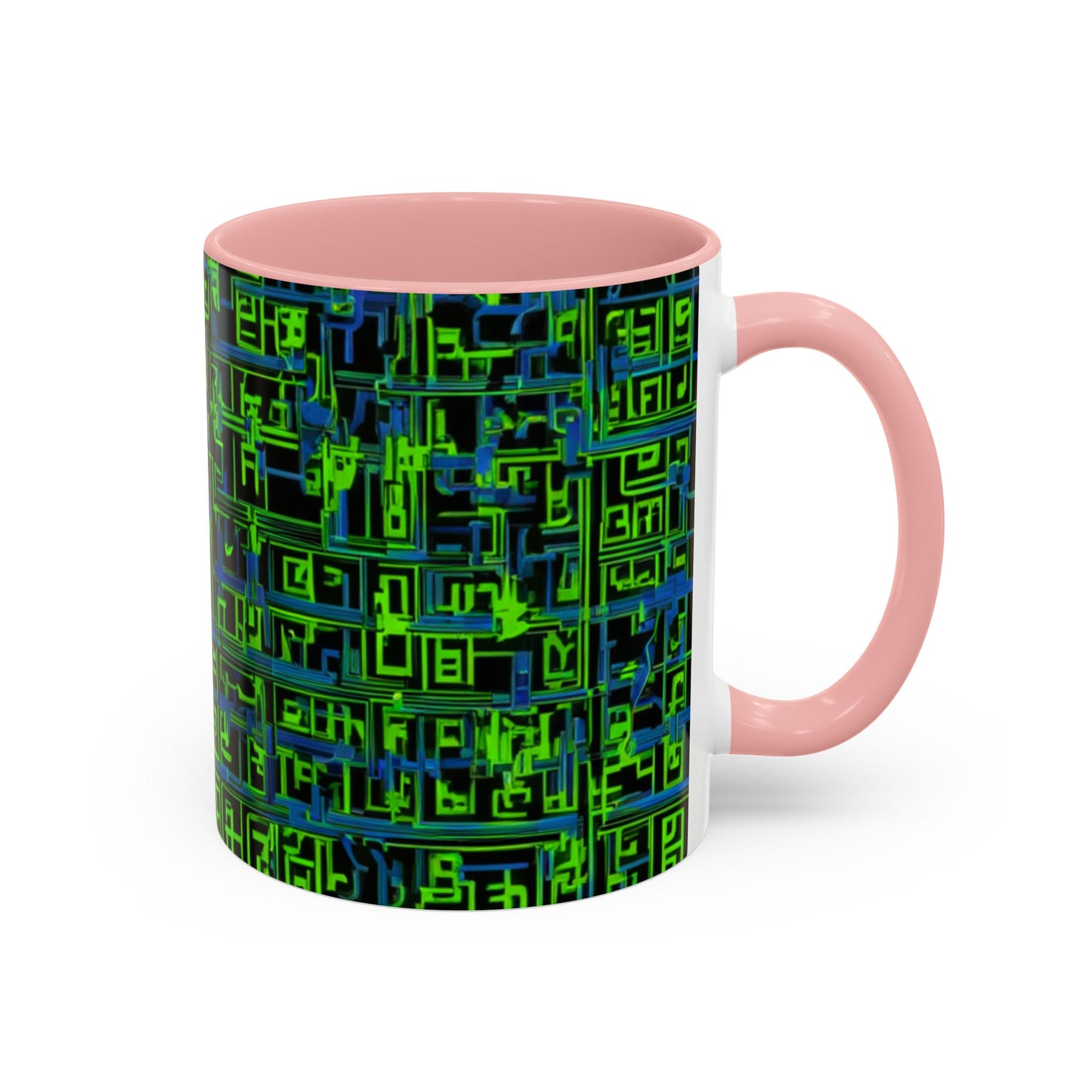 boostlete-mile-by-mile-pattern-plate-number-blueprint-0147 — Accent Mug 11oz/15oz