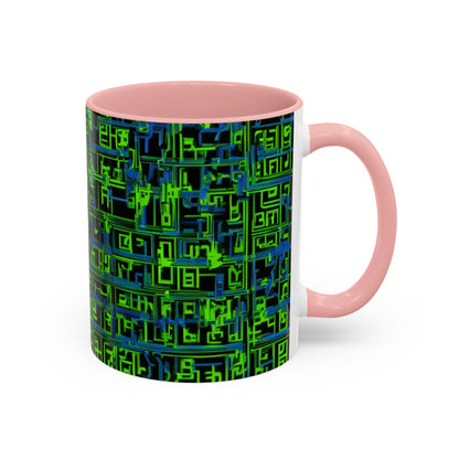 boostlete-mile-by-mile-pattern-plate-number-blueprint-0147 — Accent Mug 11oz/15oz