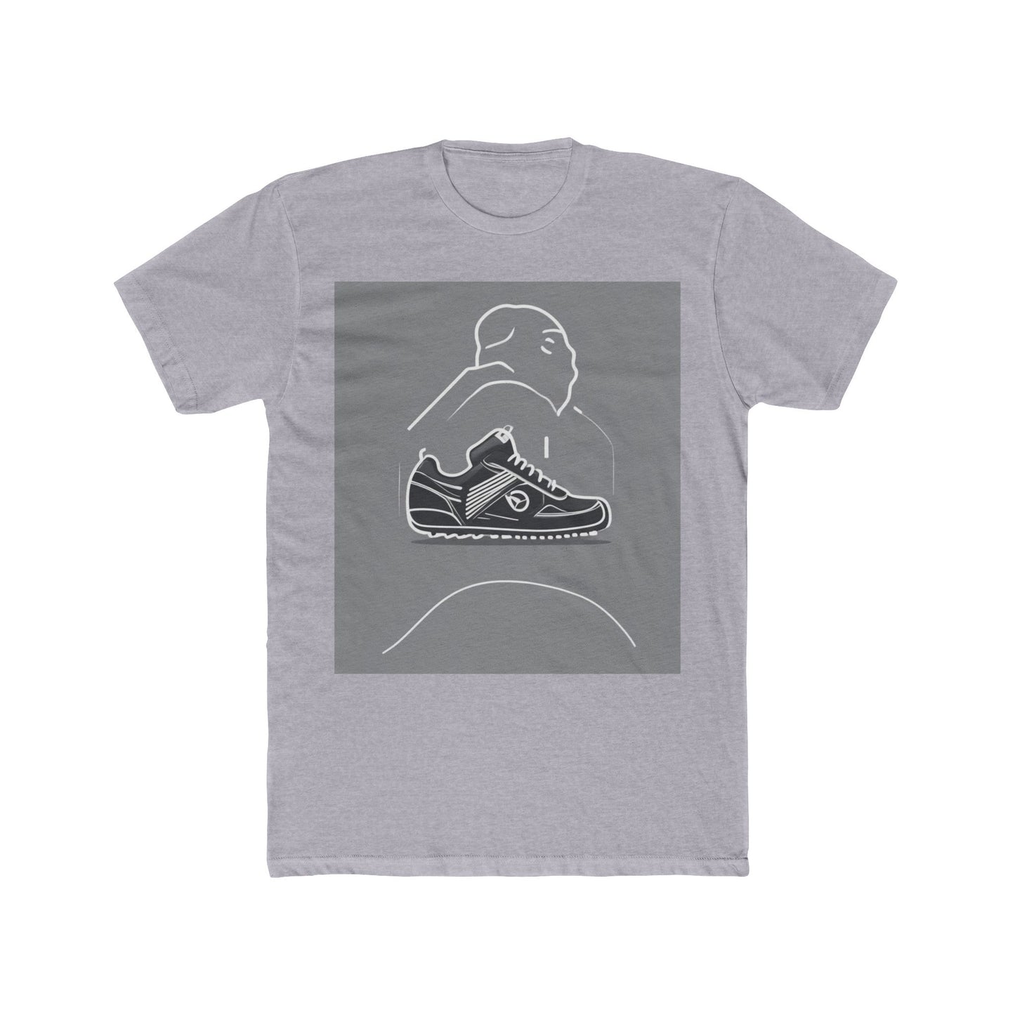 boostlete-boost-mode-icon-sneaker-offset-vector-0166 — Unisex Cotton Crew Tee (NL 3600)