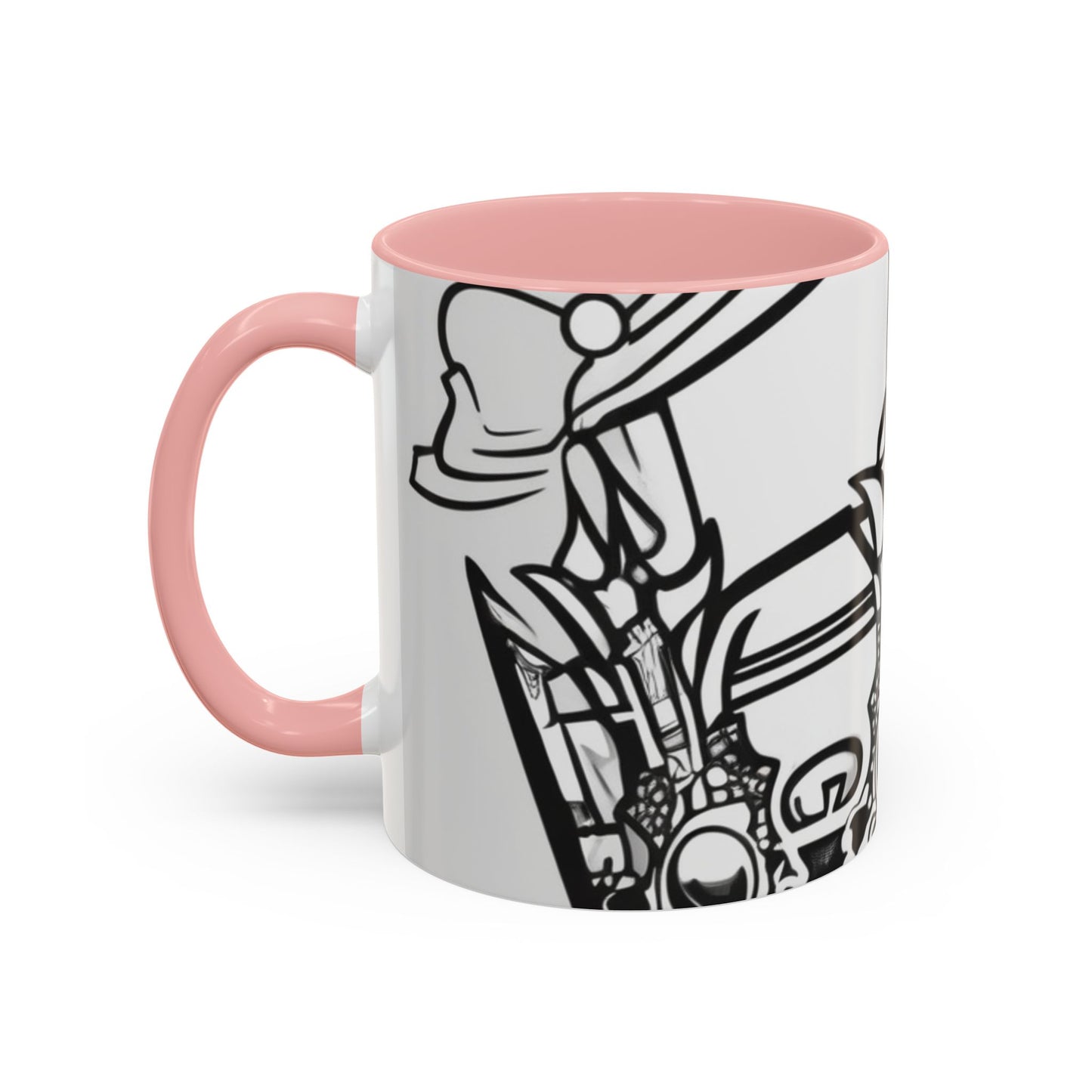 boostlete-quiet-power-icon-crown-outline-badge-0130 — Accent Mug 11oz/15oz