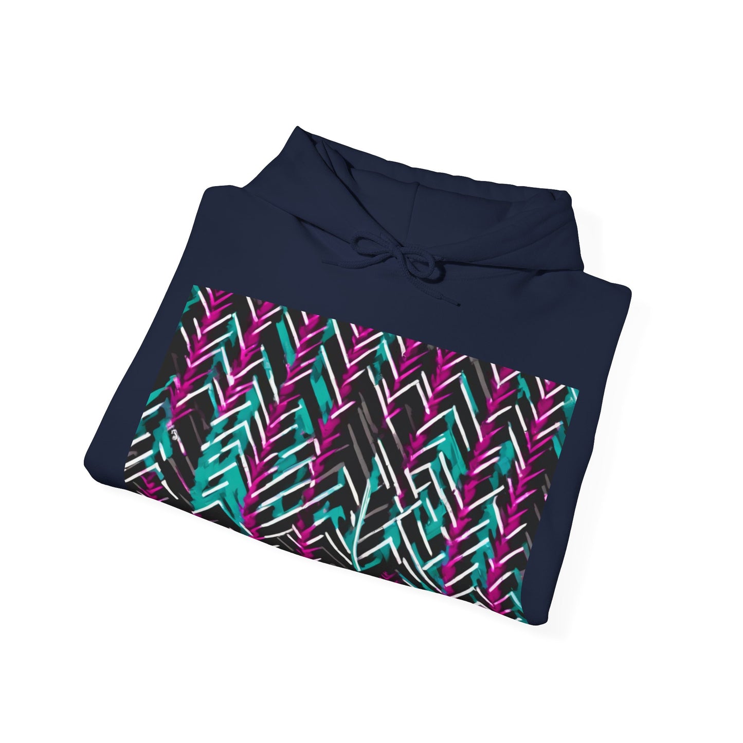 boostlete-recovery-progress-pattern-chevron-retro-0243 — Unisex Heavy Blend Hoodie (G18500)