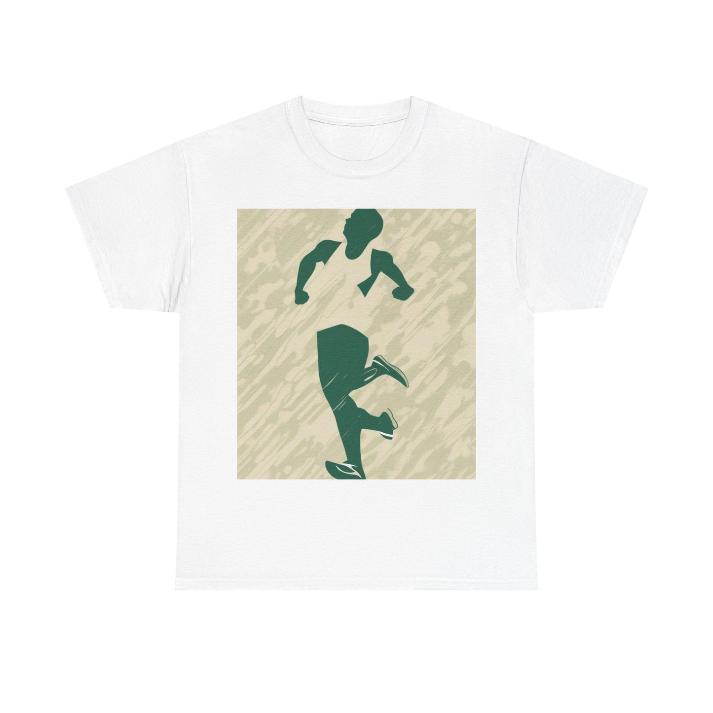 boostlete-am-crew-icon-runner-grainy-blueprint-0134 — Unisex Heavy Cotton Tee (Gildan 5000)