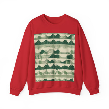 boostlete-mile-by-mile-pattern-audio-blueprint-0971 — Unisex Heavy Blend Crewneck (G18000)