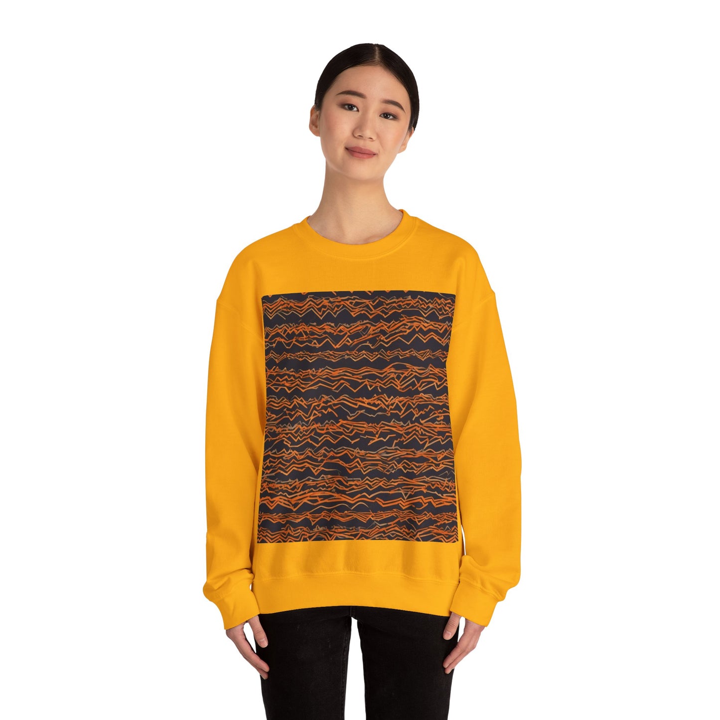 boostlete-field-day-pattern-ekg-bold-0135 — Unisex Heavy Blend Crewneck Sweatshirt (Gildan)