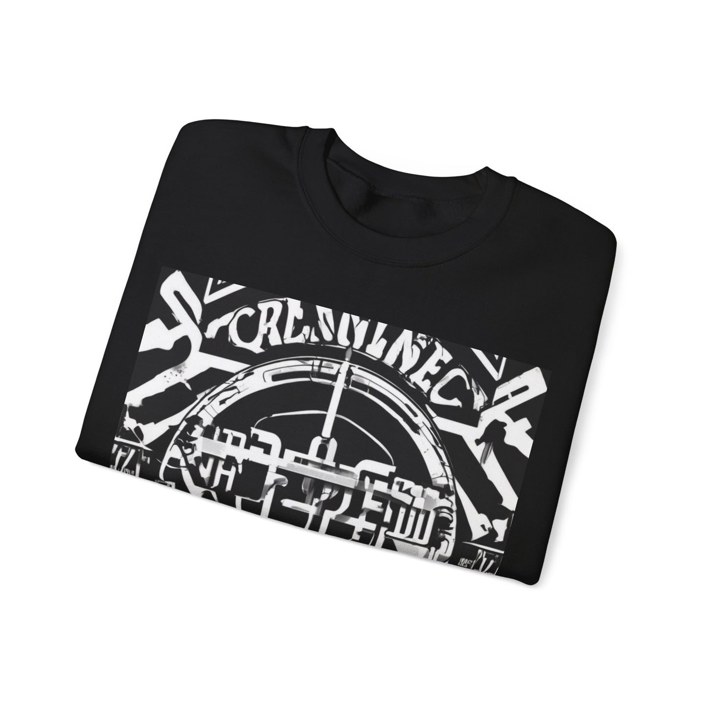 boostlete-am-crew-type-consistency-is-the-flex-centered-industrial-0137 — Unisex Heavy Blend Crewneck Sweatshirt (Gildan)