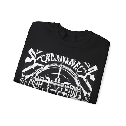 boostlete-am-crew-type-consistency-is-the-flex-centered-industrial-0137 — Unisex Heavy Blend Crewneck Sweatshirt (Gildan)