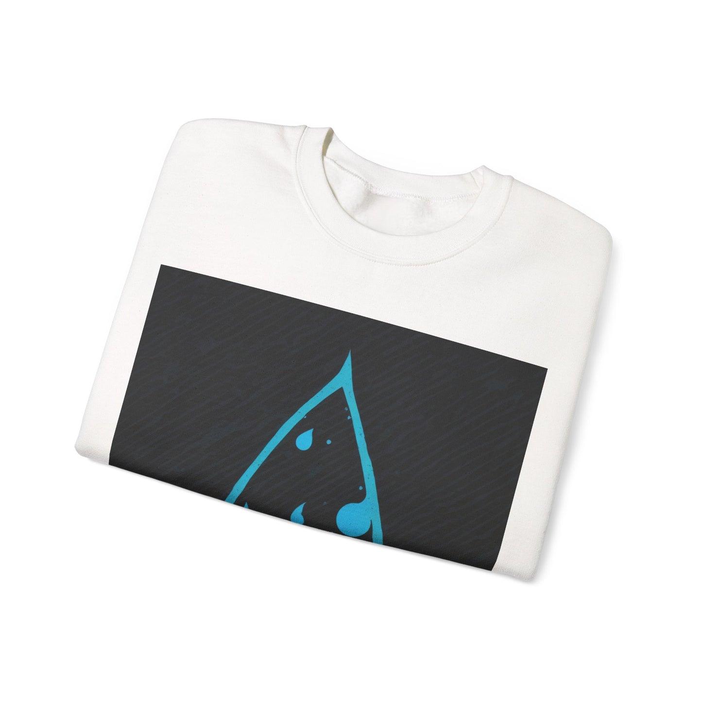boostlete-iron-intent-icon-water-grainy-vector-0762 — Unisex Heavy Blend Crewneck (G18000)