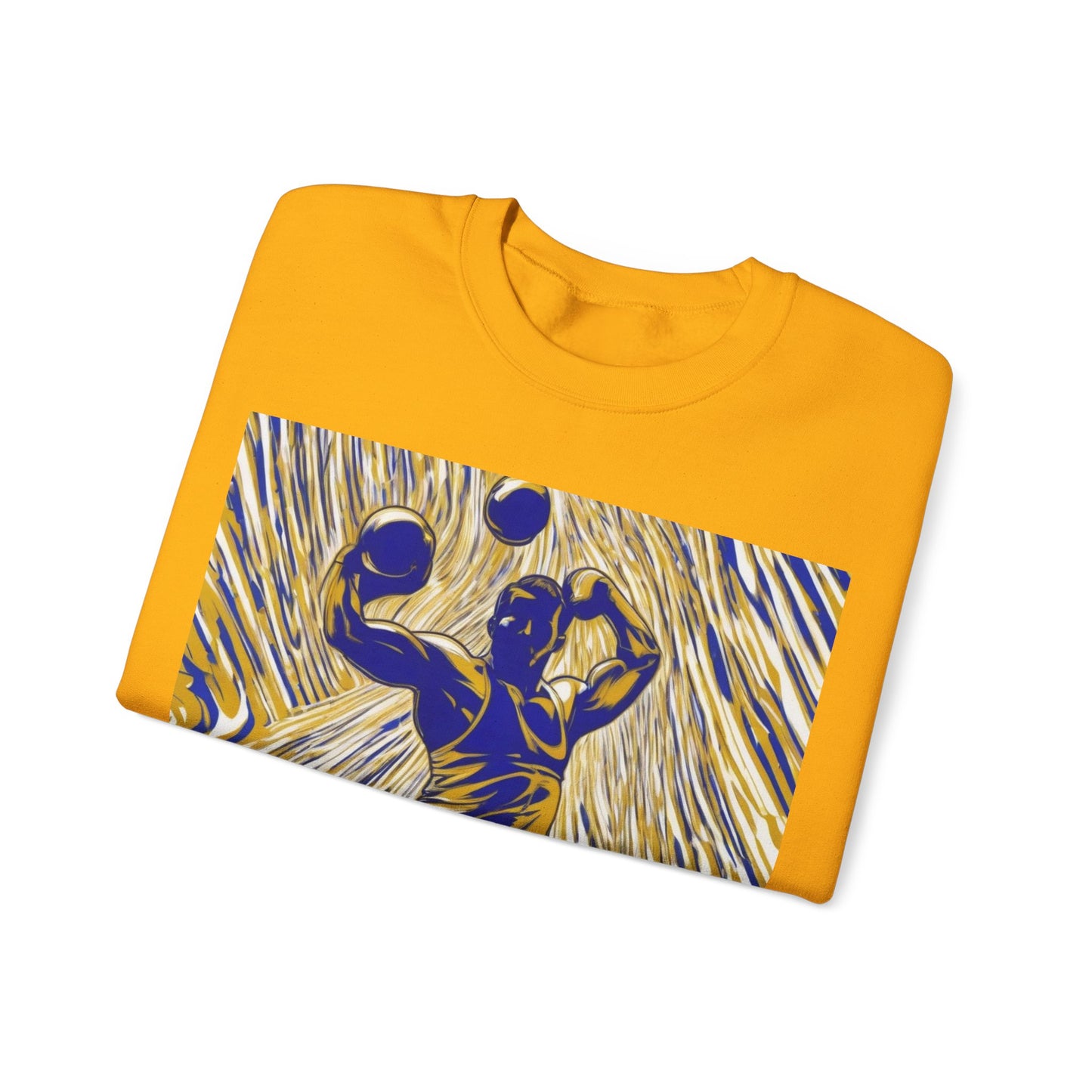 boostlete-rise-grind-scene-kettlebell-speed-engraved-0180 — Unisex Heavy Blend Crewneck Sweatshirt (Gildan)