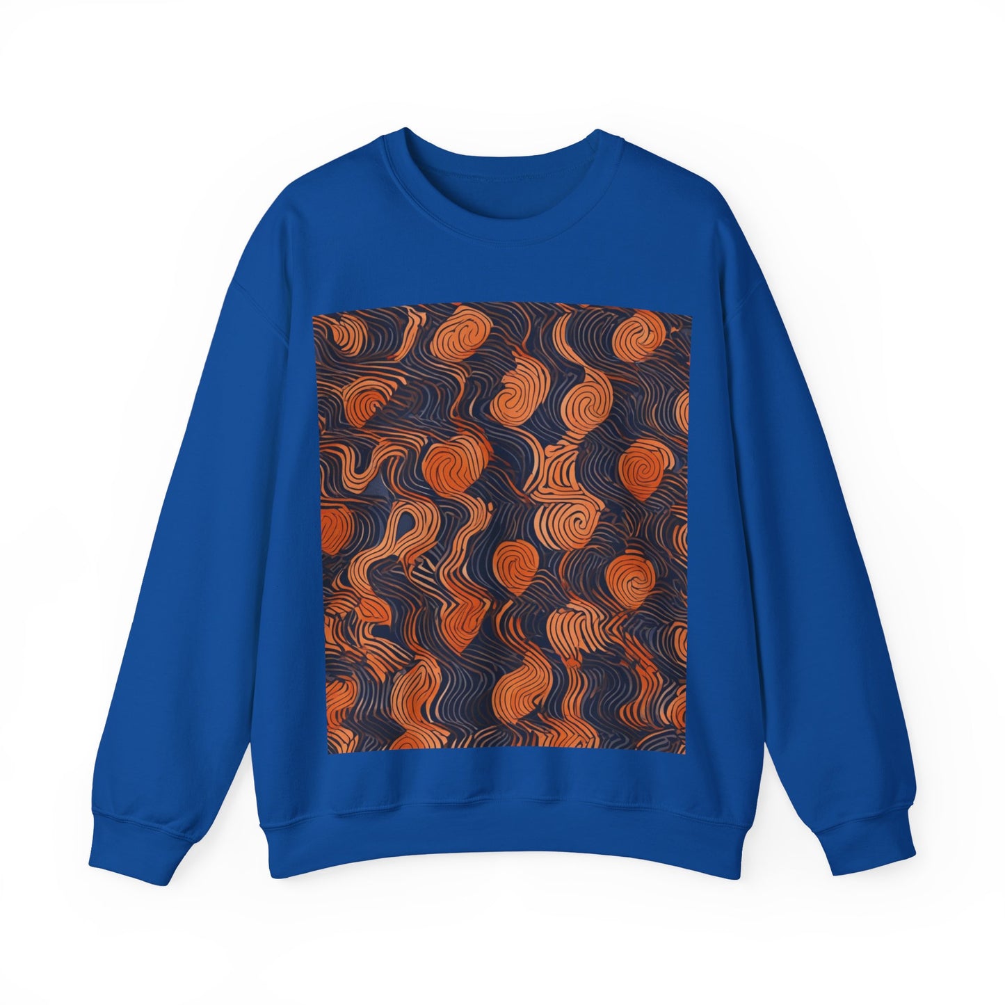 boostlete-iron-intent-pattern-topographic-engraved-0019 — Unisex Heavy Blend Crewneck Sweatshirt (Gildan)