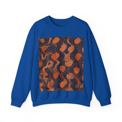 boostlete-iron-intent-pattern-topographic-engraved-0019 — Unisex Heavy Blend Crewneck Sweatshirt (Gildan)