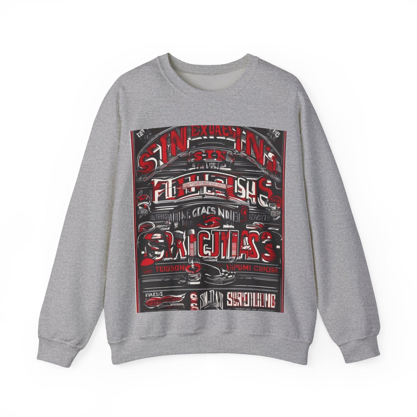 boostlete-iron-intent-type-sin-excusas-arc-retro-0157 — Unisex Heavy Blend Crewneck Sweatshirt (Gildan)