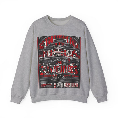 boostlete-iron-intent-type-sin-excusas-arc-retro-0157 — Unisex Heavy Blend Crewneck Sweatshirt (Gildan)
