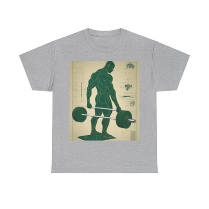 boostlete-recovery-progress-scene-deadlift-3d-blueprint-0236 — Unisex Heavy Cotton Tee (Gildan 5000)
