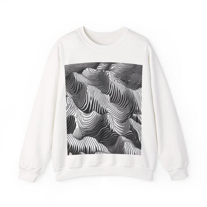 boostlete-field-day-pattern-topographic-isometric-0211 — Unisex Heavy Blend Crewneck Sweatshirt (Gildan)