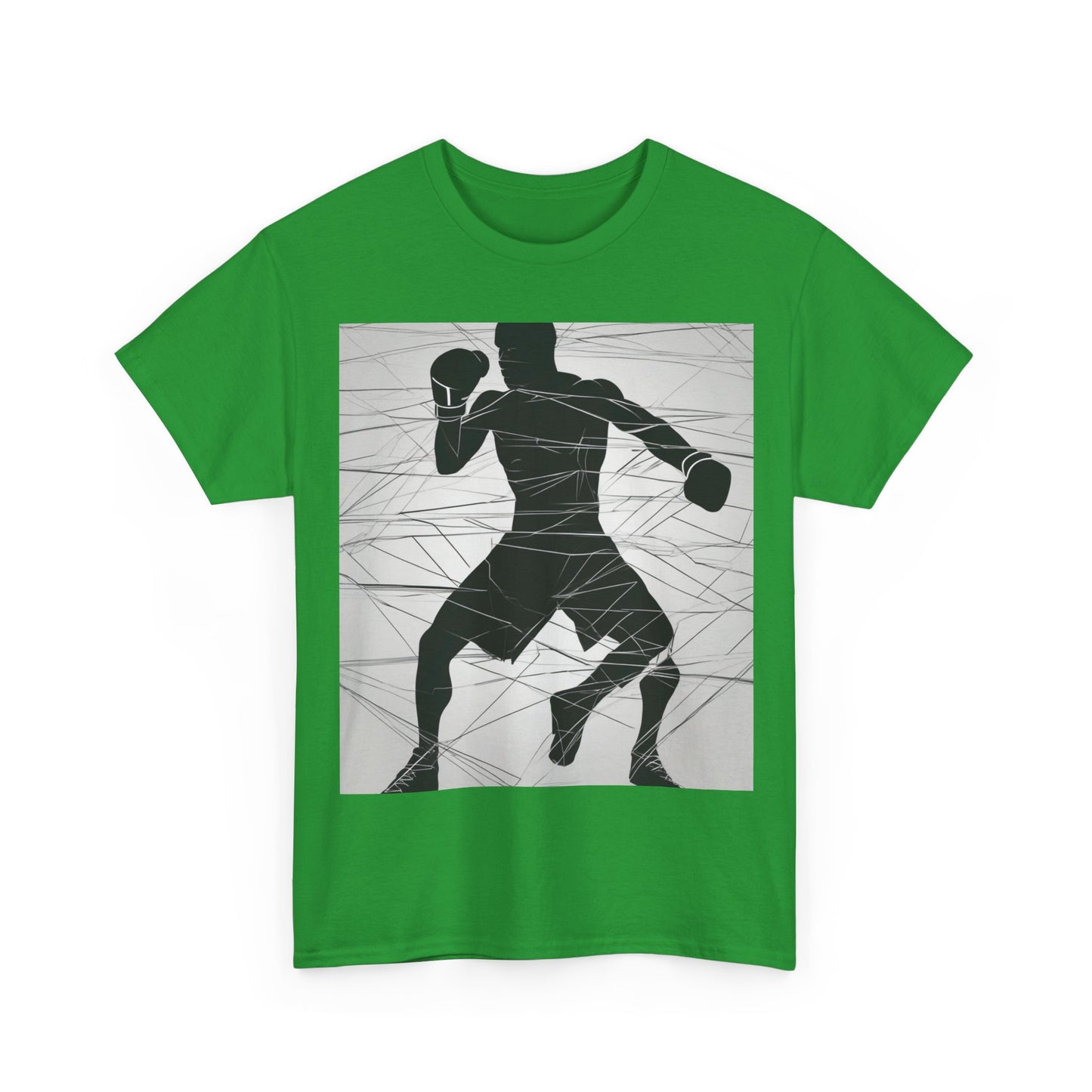 boostlete-mile-by-mile-scene-boxer-motion-geometric-0028 — Unisex Heavy Cotton Tee (Gildan 5000)