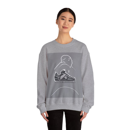 boostlete-boost-mode-icon-sneaker-offset-vector-0166 — Unisex Heavy Blend Crewneck Sweatshirt (Gildan)