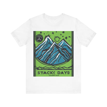 boostlete-pr-season-icon-mountain-grainy-badge-0154 — Unisex Jersey Short Sleeve (B+C 3001)