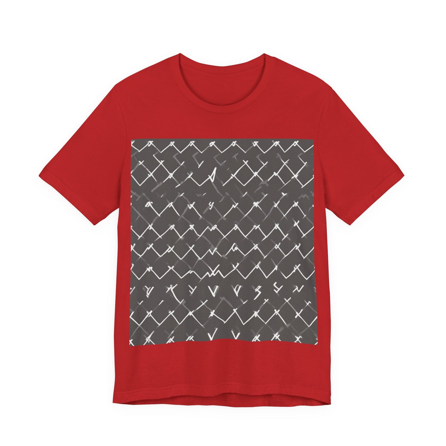 boostlete-am-crew-pattern-ekg-bold-0047 — Unisex Jersey Short Sleeve (B+C 3001)