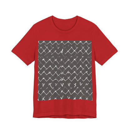 boostlete-am-crew-pattern-ekg-bold-0047 — Unisex Jersey Short Sleeve (B+C 3001)