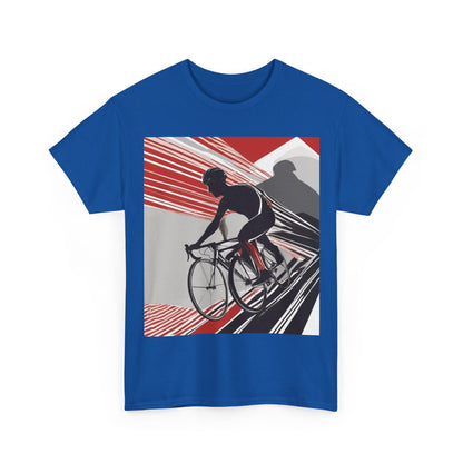 boostlete-boost-mode-scene-cyclist-speed-geometric-0208 — Unisex Heavy Cotton Tee (Gildan 5000)